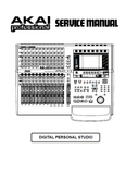 AKAI DPS24 DIGITAL PERSONAL STUDIO SERVICE MANUAL INC BLK DIAGS SCHEM DIAGS AND PARTS LIST 46 PAGES ENG