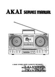 AKAI AJ-520FS AJ-520FL AJ-530FS AJ-530FL 4 BAND STEREO RADIO CASSETTE TAPE RECORDER SERVICE MANUAL INC BLK DIAGS SCHEMS PCBS AND PARTS LIST 68 PAGES ENG