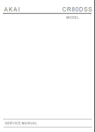 AKAI CR-80-SS CR-80D-SS 8 TRACK 4 CHANNEL SURROUND STEREO CARTRIDGE TAPE RECORDER SERVICE MANUAL INC BLK DIAGS SCHEM DIAGS AND PCB'S 19 PAGES ENG