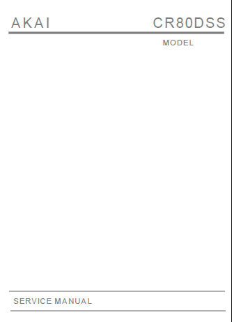 AKAI CR-80-SS CR-80D-SS 8 TRACK 4 CHANNEL SUROUND STEREO CARTRIDGE TAPE RECORDER SERVICE MANUAL INC BLK DIAGS SCHEM DIAGS AND PCB'S 19 PAGES ENG