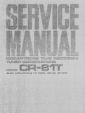 AKAI CR-81 CR-81D CR-81T 8 TRACK CARTRIDGE TAPE RECORDER TUNER COMBINATIONS SERVICE MANUAL INC BLK DIAGS SCHEM DIAGS AND PCB'S 25 PAGES ENG