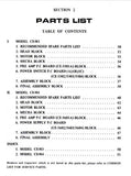 AKAI CS-M3 CS-M4 STEREO CASSETTE TAPE DECK PARTS LIST 26 PAGES ENG