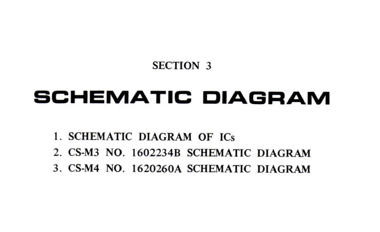 AKAI CS-M3 CS-M4 STEREO CASSETTE TAPE DECK SCHEMATIC DIAGRAMS 4 PAGES ENG