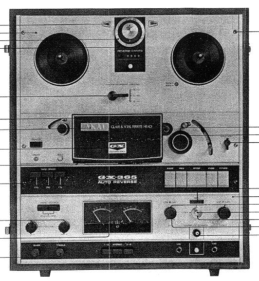 AKAI GX-365 GX-365D REEL TO REEL STEREO TAPE RECORDER PARTS LIST 14 PAGES ENG