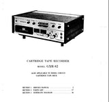 AKAI GX-R82 GX-R82D 8 TRACK CARTRIDGE STEREO TAPE RECORDER SERVICE MANUAL INC SCHEMS PCBS AND PARTS LIST 24 PAGES ENG