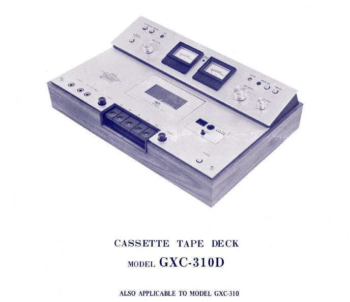 AKAI GXC-310 GXC-310D STEREO CASSETTE TAPE DECK SERVICE MANUAL INC PCBS 20 PAGES ENG