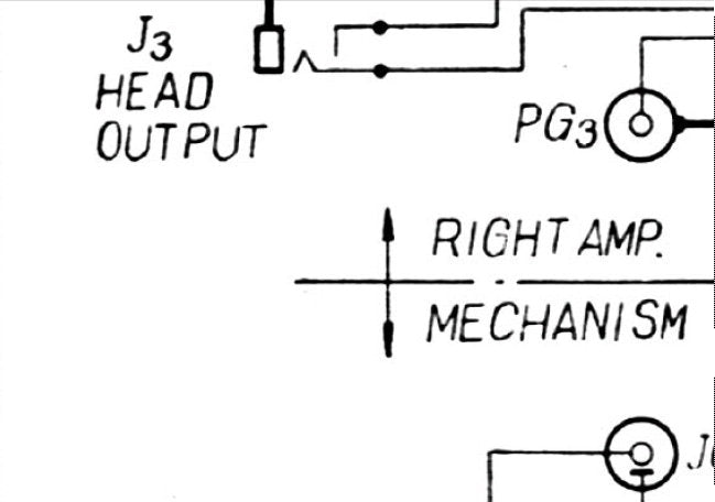 AKAI M-5 MULTI FOUR 4 TRACK STEREO TERECORDER SCHEMATIC DIAGRAM 1 PAGE ENG