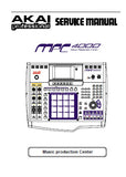 AKAI MPC4000 MUSIC PRODUCTION CENTER SERVICE MANUAL INC BLK DIAGS SCHEMS PCBS AND PARTS LIST 54 PAGES ENG