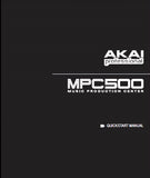 AKAI MPC500 MUSIC PRODUCTION CENTER QUICK START MANUAL 53 PAGES ENG ESP FRANC DEUT ITAL
