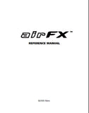 ALESIS AIR FX REFERENCE MANUAL INC CONN DIAGS AND TRSHOOT GUIDE 34 PAGES ENG