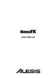 ALESIS BASS FX USER MANUAL 40 PAGES ENG