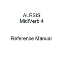 ALESIS MIDIVERB 4 MULTIEFFECTS PROCESSOR REFERENCE MANUAL 69 PAGES ENG