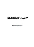 ALESIS MULTI MIX 8 FIREWIRE MIXER REFERENCE MANUAL 61 PAGES ENG