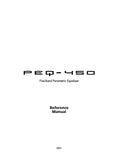 ALESIS PEQ-450 FIVE BAND PARAMETRIC EQUALIZER REFERENCE MANUAL 44 PAGES ENG