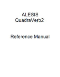 ALESIS QUADRAVERB 2 SIMULTANEOUS EFFECTS PROCESSOR REFERENCE MANUAL 103 PAGES ENG