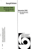 BEOCENTER 2300 TYPE 2611 2412 2413 2614 2615 2616 2617 2618 2619 2620 FM AM RECEIVER CD TAPE DECK MANUEL D'ENTRETIEN DIAGRAMMES SCHEMATIQUES 7 PAGES DANSK ENG DEUT FRANC