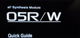 KORG 05R W ai SQUARED SYNTHESIS MODULE QUICK GUIDE INC CONN DIAGS 20 PAGES ENG