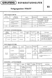 GRUNDIG 85 AM FM RADIO RAPARATURHELFER MIT SCHALTPLAN 5 SEITE DEUTSCH