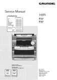 GRUNDIG M 19-C M29-C CD RADIO CASSETTE SYSTEM SERVICE MANUAL INC BLK DIAG PCBS SCHEM DIAGS AND PARTS LIST 56 PAGES ENG DEUT