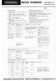 GRUNDIG YACHT BOY 210 N210 PORTABLE RADIO NOTICE TECHNIQUE INC PCBS AND SCHEM DIAGS 7 PAGES FRANC