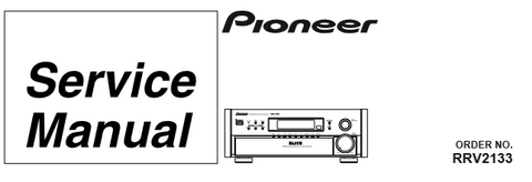 PIONEER VSX-29TX VSX-D908S VSX-24TX VSX-26TX VSX-27TX AV MULTICHANNEL RECEIVER SERVICE MANUAL INC BLK DIAG PCBS SCHEM DIAGS AND PARTS LIST 114 PAGES ENG