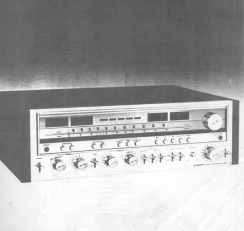 PIONEER SX-1080 AM FM STEREO RECEIVER SERVICE MANUAL INC BLK DIAG PCBS SCHEM DIAGS AND PARTS LIST 65 PAGES ENG