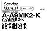 PIONEER SX-A9MK2-K SX-A6MK2-K STEREO RECEIVER A-A6Mk2-K A-A9Mk2-K INTEGRATED AMPLIFIER SERVICE MANUAL INC BLK DIAG PCBS SCHEM DIAGS AND PARTS LIST 89 PAGES ENG