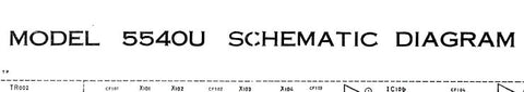 JVC 5540U AM FM MULTIPLEX STEREO RECEIVER SCHEMATIC DIAGRAM 1 PAGE ENG