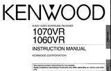 KENWOOD 1060VR 1070VR AV SURROUND RECEIVER INSTRUCTION MANUAL INC CONN DIAGS AND TRSHOOT GUIDE PAGES 53 ENG