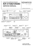 KENWOOD KR-A2080 KR-A3080 KR-A4080 KR-A5080 AM FM STEREO RECEIVER KR-V7080 KR-V8080 AV SURROUND RECEIVER SERVICE MANUAL INC BLK DIAGS PCBS SCHEM DIAGS AND PARTS LIST 78 PAGES ENG