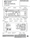 KENWOOD VH-700 VH-600 RD-VH7 STEREO AMPLIFIER TUNER CD PLAYER SERVICE MANUAL INC BLK DIAG PCBS SCHEM DIAG AND PARTS LIST 32 PAGES ENG