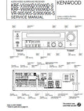 KENWOOD VR-905 VR-905-S VR-906 VR-906-S KRF-V5090D KRF-V5090D-S KRF-V6090D KRF-V6090D-S AV SURROUND RECEIVER SERVICE MANUAL INC PCBS SCHEM DIAGS AND PARTS LIST 23 PAGES ENG