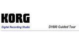 KORG D1600MKII DIGITAL RECORDING STUDIO GUIDED TOUR 44 PAGES ENG