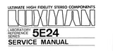LUXMAN 5E24 PEAK METER LABORATORY REFERENCE SERIES SERVICE MANUAL INC SCHEM DIAG PCBS AND PARTS LIST 6 PAGES ENG