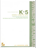 LUXMAN K-5 STEREO CASSETTE TAPE DECK STUDIO STANDARD SERIES OWNER'S MANUAL INC CONN DIAGS AND TRSHOOT GUIDE 16 PAGES ENG