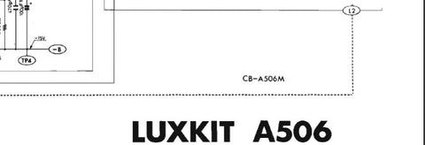 LUXMAN LUXKIT A506 ELECTRONIC CROSSOVER NETWORK SCHEMATIC DIAGRAM AND PCBS 6 PAGES ENG