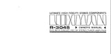 LUXMAN R-3045 DUO BETA CIRCUIT AM FM STEREO TUNER AMP OWNER'S MANUAL INC CONN DIAG AND BLK DIAG 16 PAGES ENG