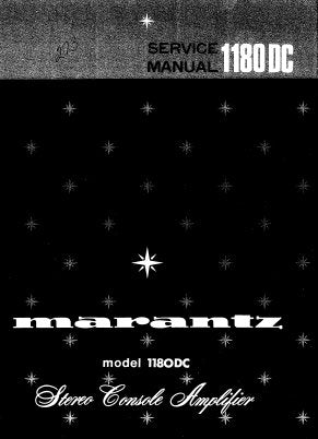 MARANTZ PM-1180DC STEREO CONSOLE AMPLIFIER SERVICE MANUAL INC PCBS SCHEM DIAGS AND PARTS LIST 28 PAGES ENG