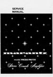 MARANTZ PM-500 PM-700 STEREO CONSOLE AMPLIFIER SERVICE MANUAL INC BLK DIAGS PCBS SCHEM DIAGS AND PARTS LIST 23 PAGES ENG