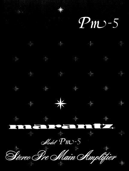 MARANTZ PM-5 STEREO PRE MAIN AMPLIFIER SERVICE MANUAL INC BLK DIAG PCBS SCHEM DIAGS AND PARTS LIST 32 PAGES ENG
