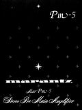MARANTZ PM-5 STEREO PRE MAIN AMPLIFIER SERVICE MANUAL INC BLK DIAG PCBS SCHEM DIAGS AND PARTS LIST 32 PAGES ENG