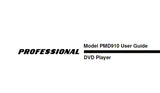 MARANTZ PMD910 PROFESSIONAL DVD PLAYER USER GUIDE 48 PAGES ENG