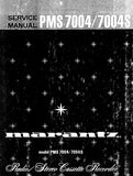 MARANTZ PMS7004 PMS7004S RADIO STEREO CASSETTE RECORDER SERVICE MANUAL INC BLK DIAG PCBS SCHEM DIAGS AND PARTS LIST 41 PAGES ENG