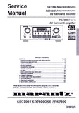 MARANTZ PS7300 PS7300F AV SURROUND AMPLIFIER SR7300 SR7300SE AV SURROUND RECEIVER SERVICE MANUAL INC BLK DIAG PCBS SCHEM DIAGS AND PARTS LIST 63 PAGES ENG