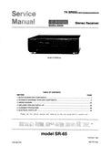 MARANTZ SR-65 74 SR65 STEREO RECEIVER SERVICE MANUAL INC BLK DIAG PCBS SCHEM DIAGS AND PARTS LIST 33 PAGES ENG