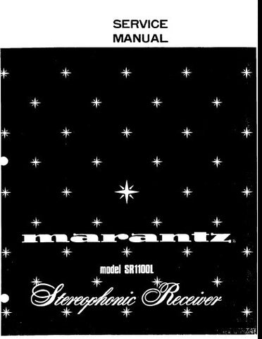 MARANTZ SR1100L STEREOPHONIC RECEIVER SERVICE MANUAL INC BLK DIAG PCBS SCHEM DIAGS AND PARTS LIST 35 PAGES ENG