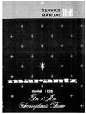 MARANTZ 115B FM AM STEREOPHONIC TUNER SERVICE MANUAL INC PCBS SCHEM DIAG AND PARTS LIST 25 PAGES ENG