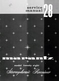 MARANTZ 28 STEREOPHONIC RECEIVER SERVICE MANUAL INC PCBS SCHEM DIAG AND PARTS LIST 28 PAGES ENG