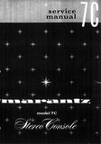 MARANTZ 7C STEREO CONSOLE SERVICE MANUAL INC BLK DIAG SCHEM DIAG AND PARTS LIST 11 PAGES ENG