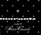 MARANTZ 7T STEREO CONSOLE SERVICE MANUAL INC BLK DIAG TRSHOOT GUIDE SCHEM DIAGS AND PARTS LIST 28 PAGES ENG